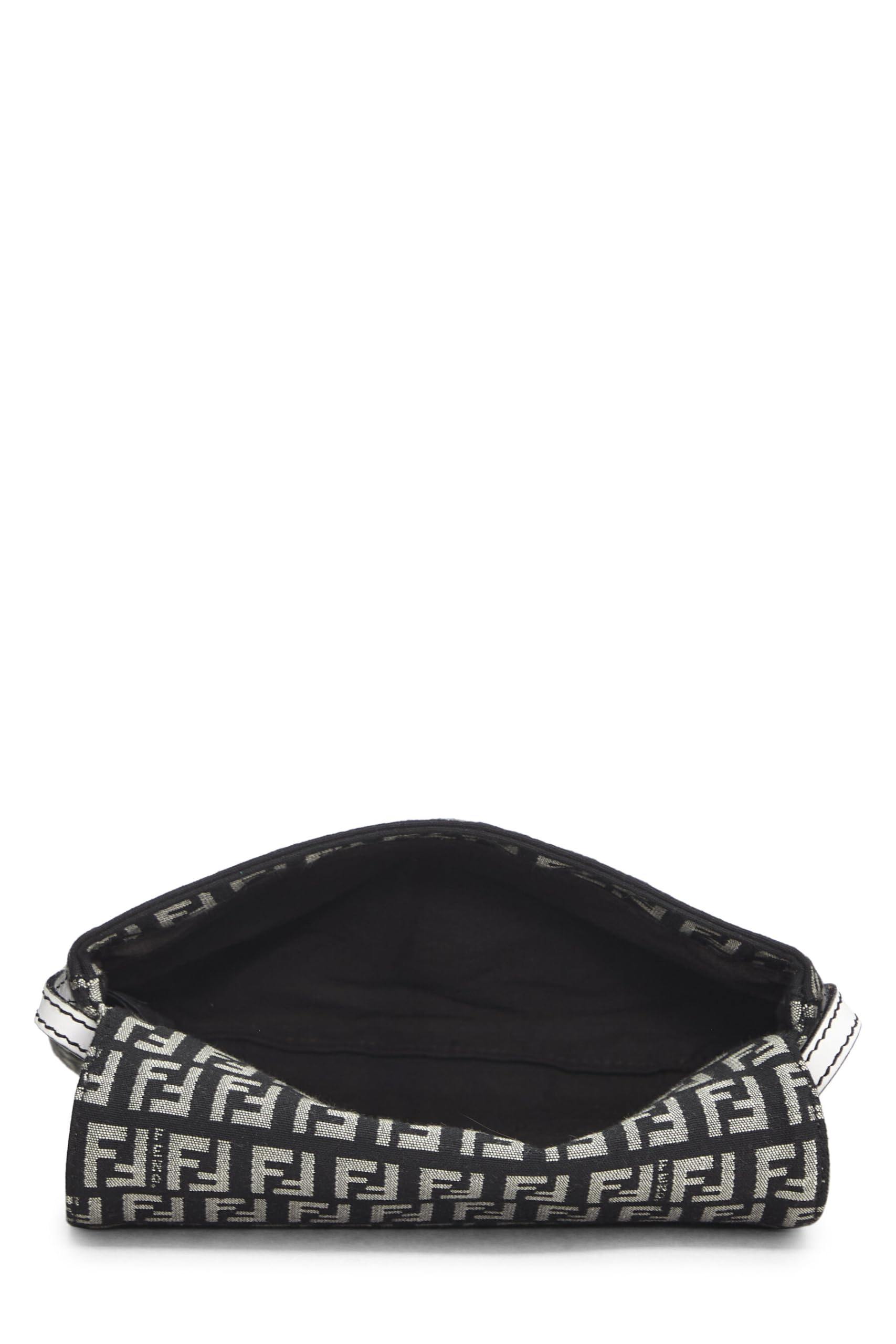 Fendi,  Navy Zucchino Canvas Tube Messenger, White