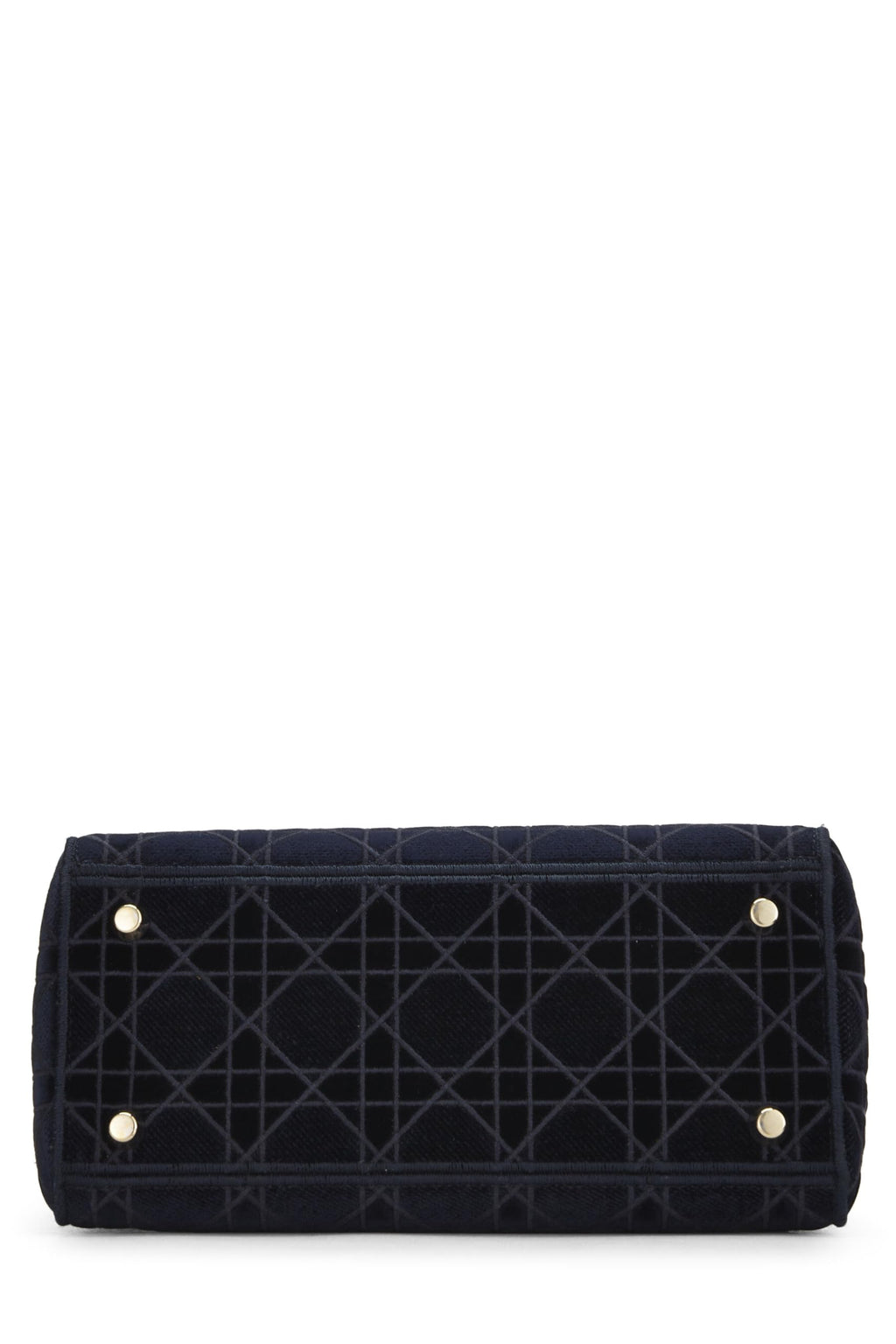 Dior,  Blue Velvet Cannage Lady D-Lite Medium, Blue