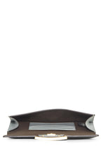 Fendi,  Blue Leather Flat Baguette Bag Mini, Blue