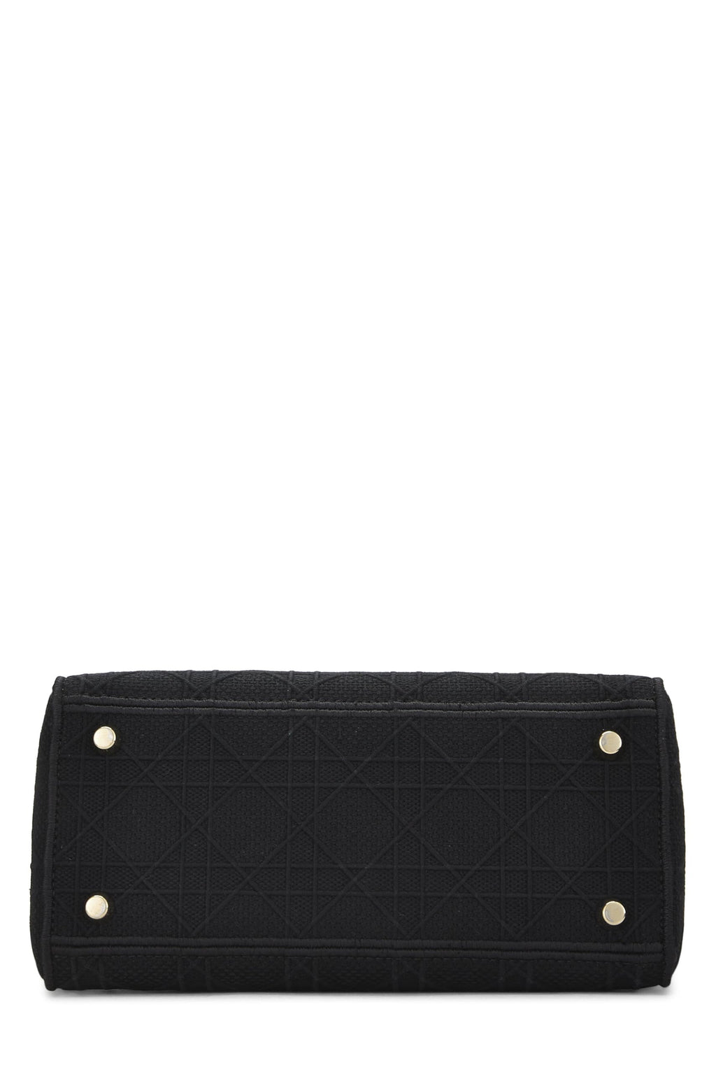 Dior,  Black Cannage Canvas Lady D-Lite Medium, Black