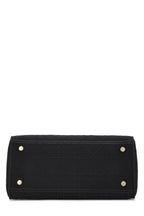 Dior,  Black Cannage Canvas Lady D-Lite Medium, Black