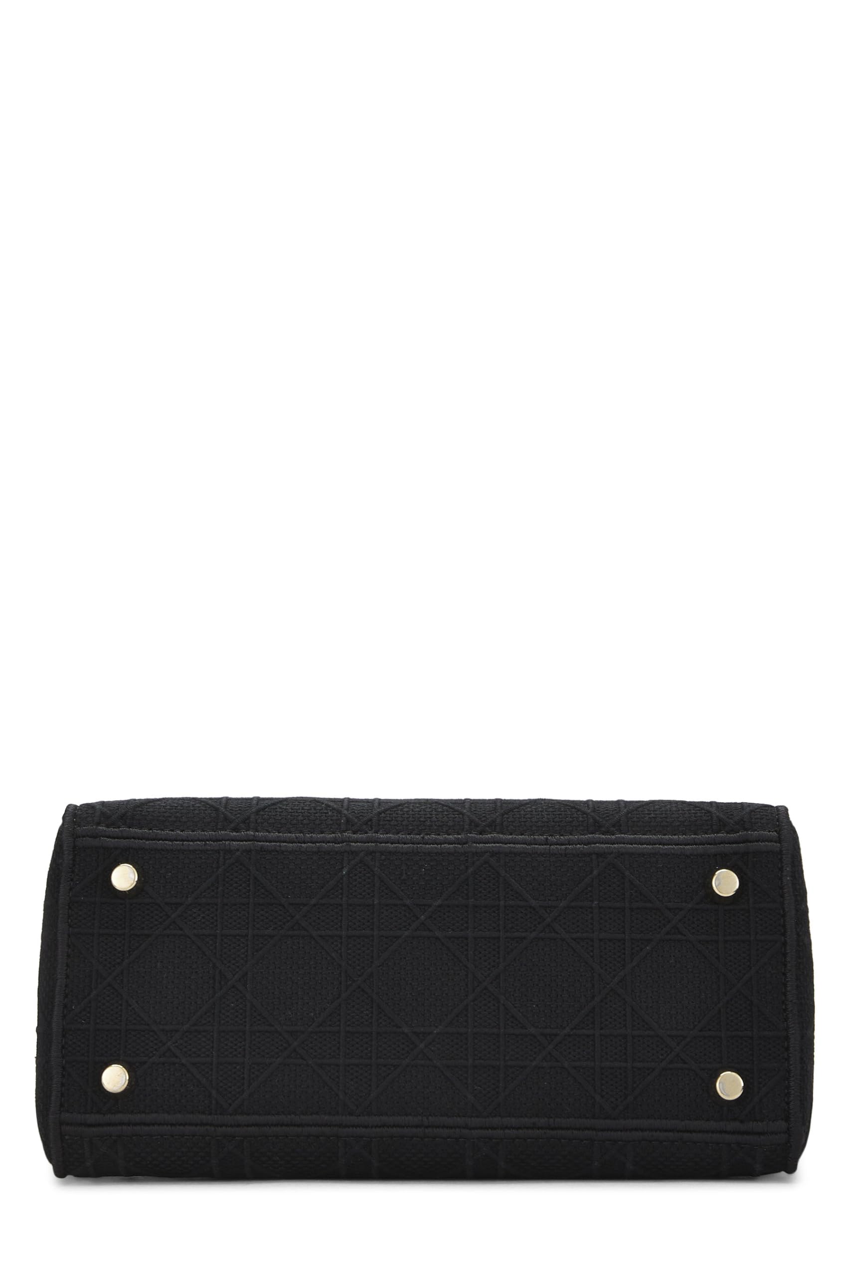 Dior,  Black Cannage Canvas Lady D-Lite Medium, Black