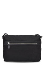 Fendi,  Black Zucchino Nylon Messenger Bag, Black