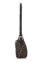 Fendi,  Brown Zucca Canvas Shoulder Bag, Brown