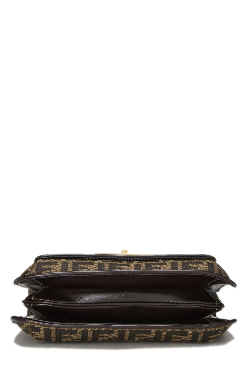Fendi,  Brown Zucca Canvas Shoulder Bag, Brown