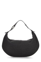 Fendi,  Black Zucchino Canvas Hobo Bag, Black