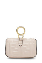 Fendi,  Pink Embroidered Convertible Baguette Bag Charm Nano, Pink