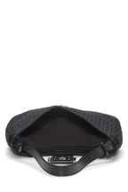 Fendi,  Black Zucchino Canvas Shoulder Bag, Black
