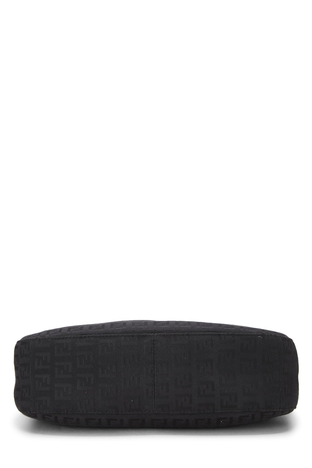 Fendi,  Black Zucchino Canvas Shoulder Bag, Black