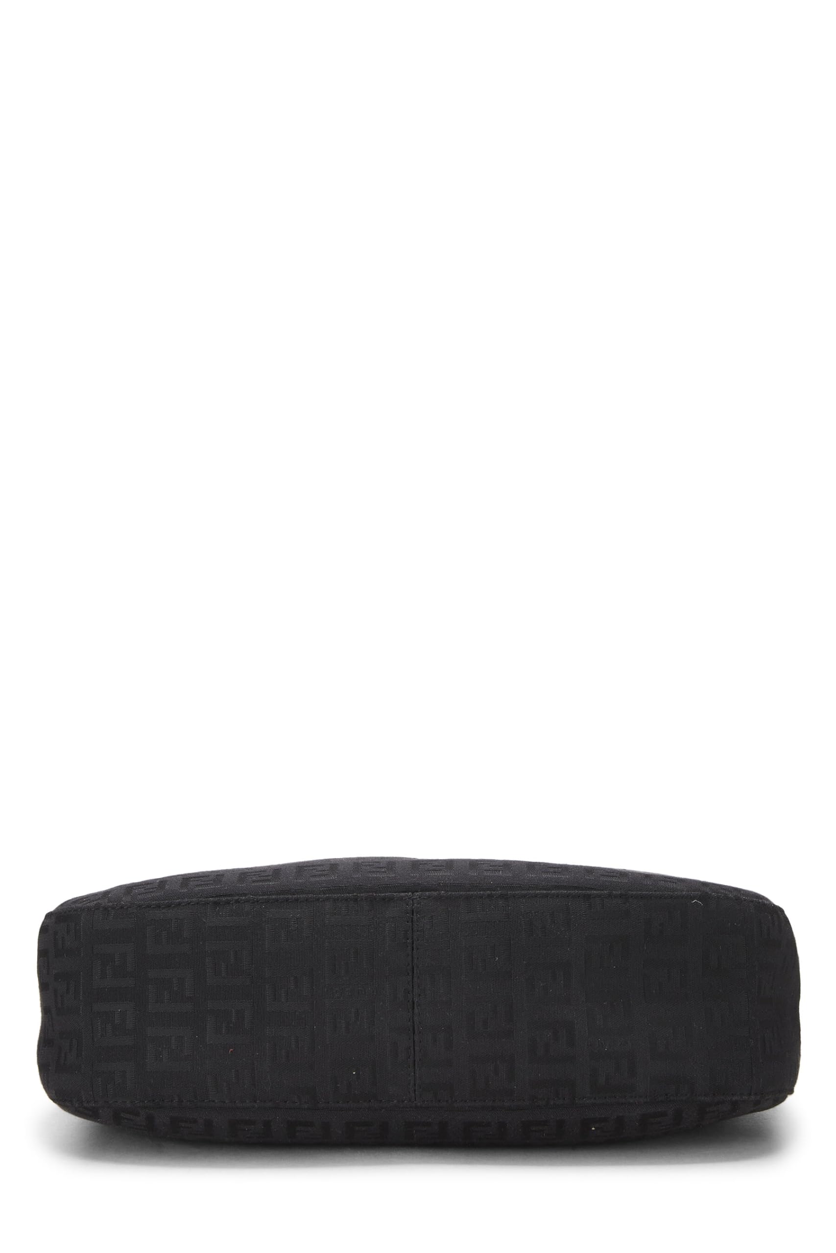Fendi,  Black Zucchino Canvas Shoulder Bag, Black
