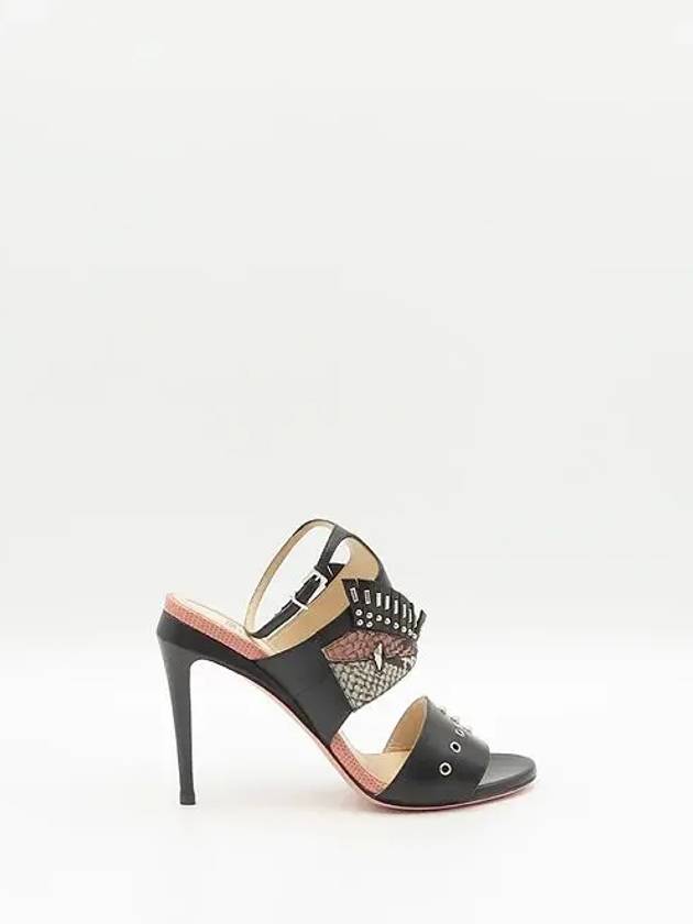 Fendi Smith Market used luxury goods black sandals women s shoes
