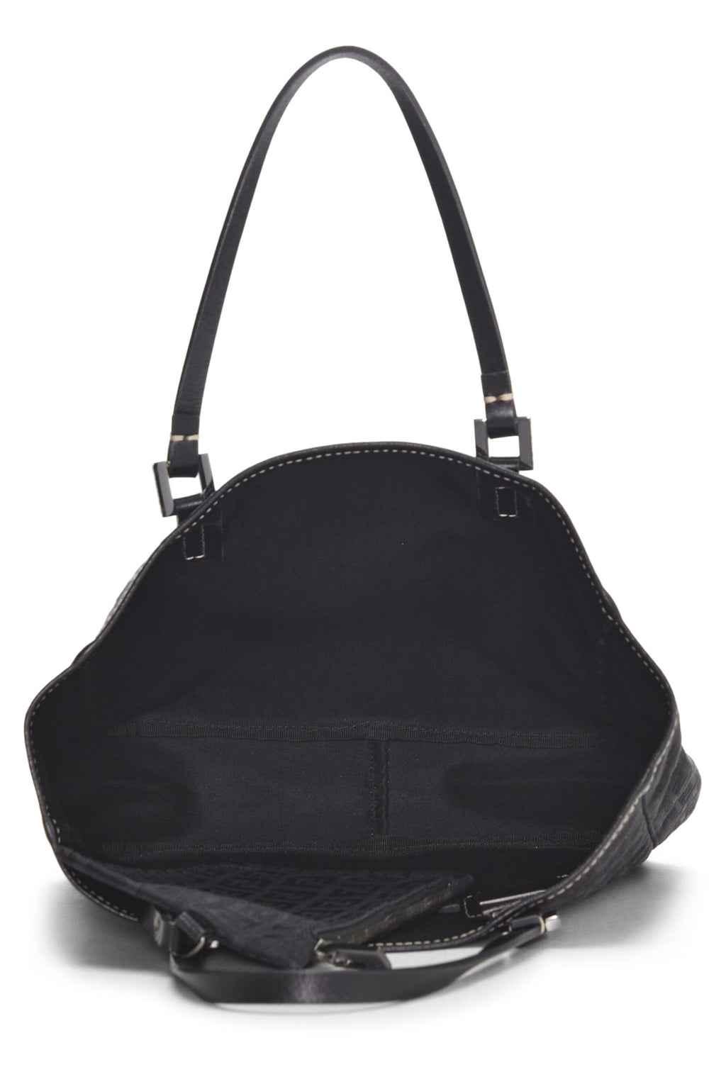 Fendi,  Black Zucchino Canvas Tote, Black