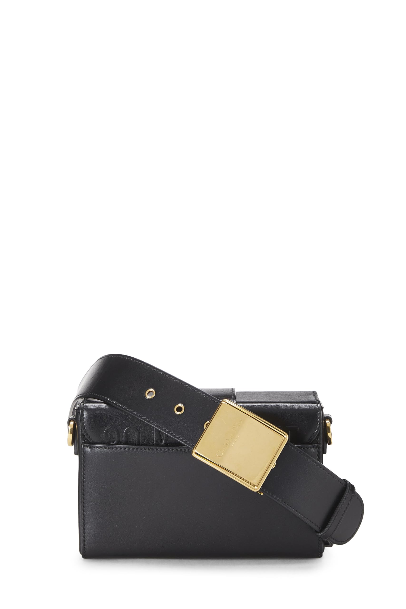 Dior,  Black Calfskin 30 Montaigne Box Bag, Black