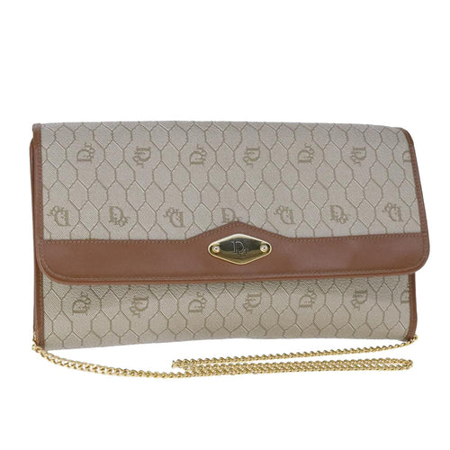 Dior Honeycomb  Canvas Shoulder Bag (Pre-Owned)