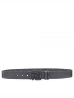 Fendi Square FF Leather Reversible Belt Grey