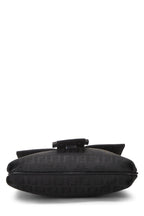 Fendi,  Black Zucchino Canvas Tube Messenger Small, Black