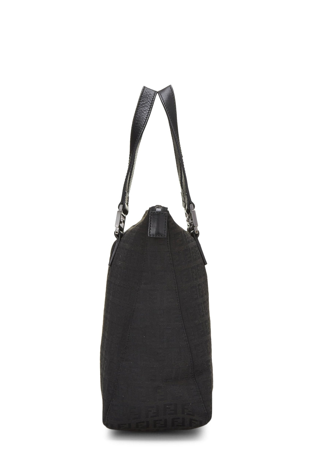 Fendi,  Black Zucchino Canvas Tote, Black