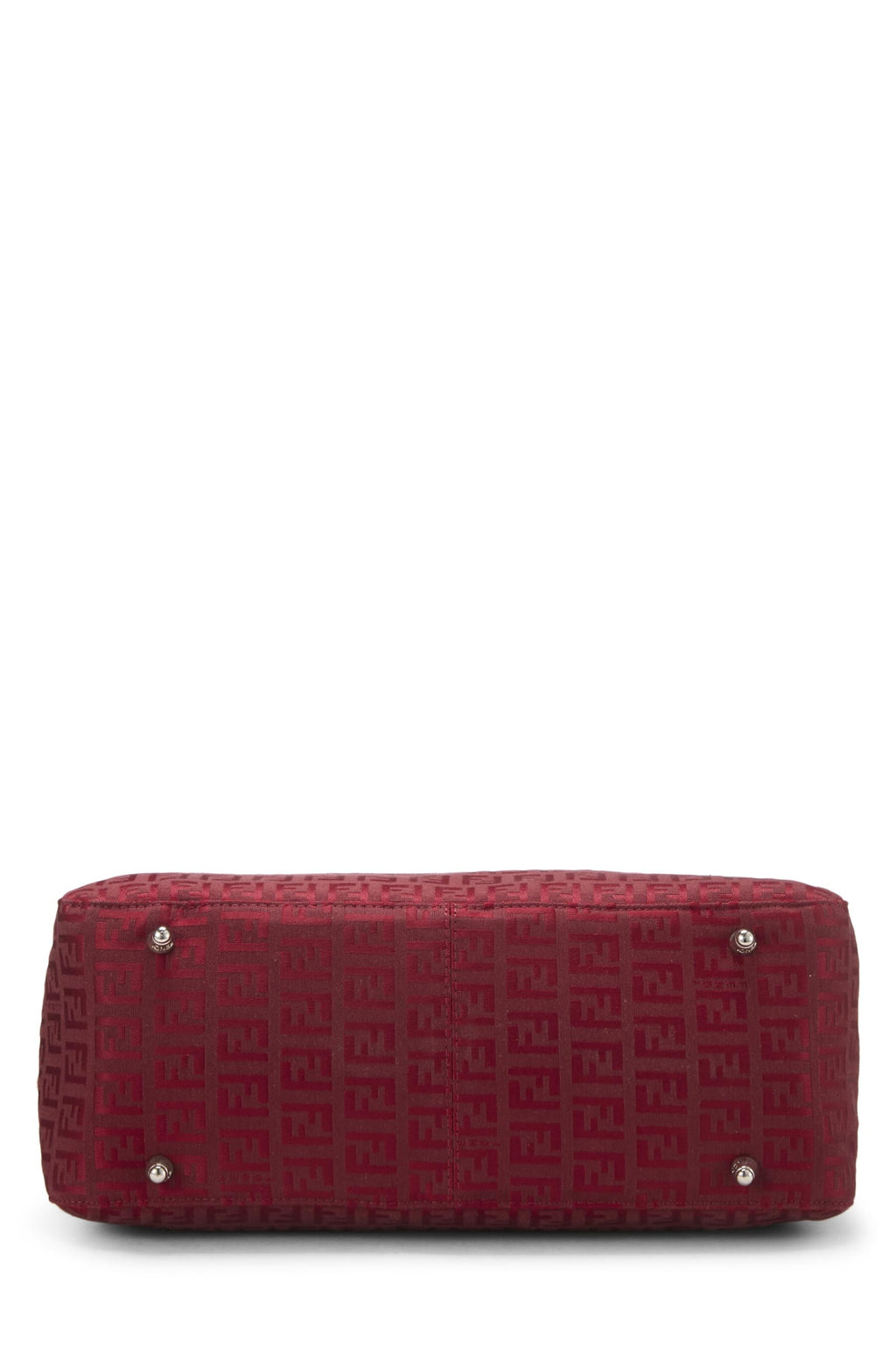 Fendi,  Red Zucchino Canvas Handbag Small, Red