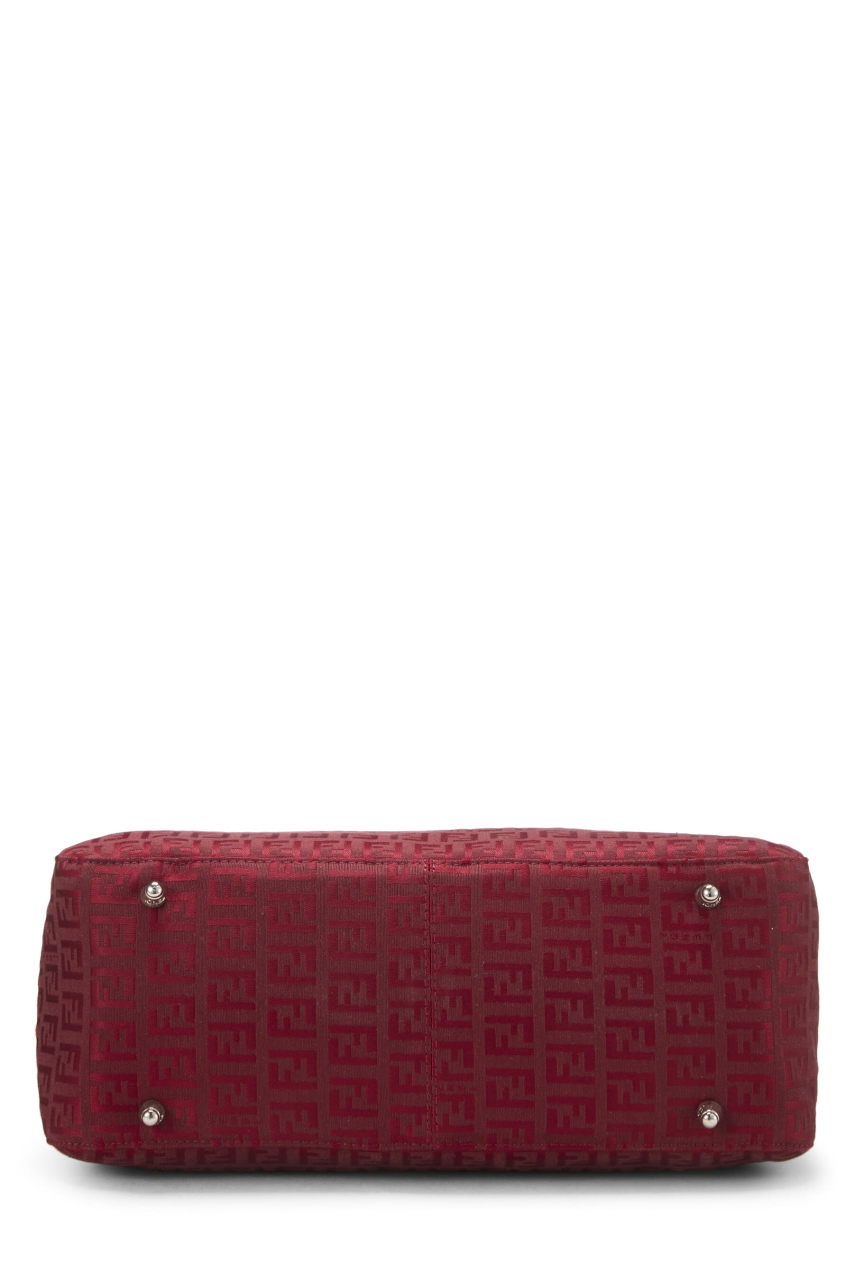 Fendi,  Red Zucchino Canvas Handbag Small, Red