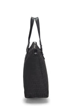Fendi,  Black Zucchino Canvas Tote Small, Black