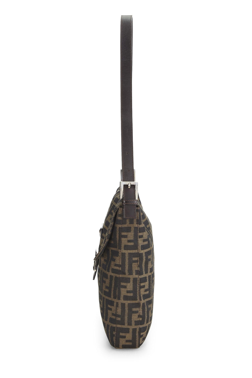 Fendi,  Brown Zucca Canvas Shoulder Bag, Brown