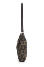 Fendi,  Brown Zucca Canvas Shoulder Bag, Brown