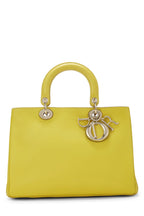 Dior,  Yellow Leather Diorissimo Medium, Yellow