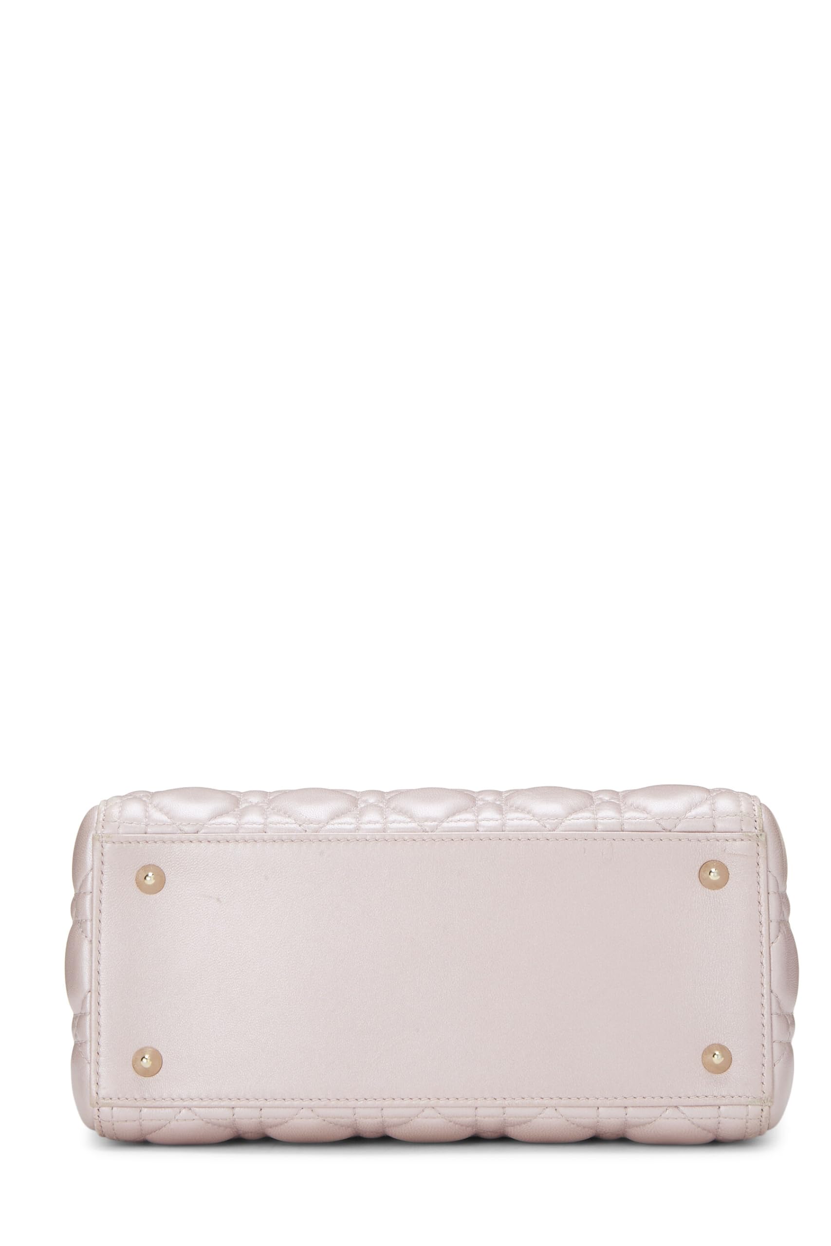 Dior,  Pearly Pink Cannage Quilted Lambskin Lady Dior Medium, Pink