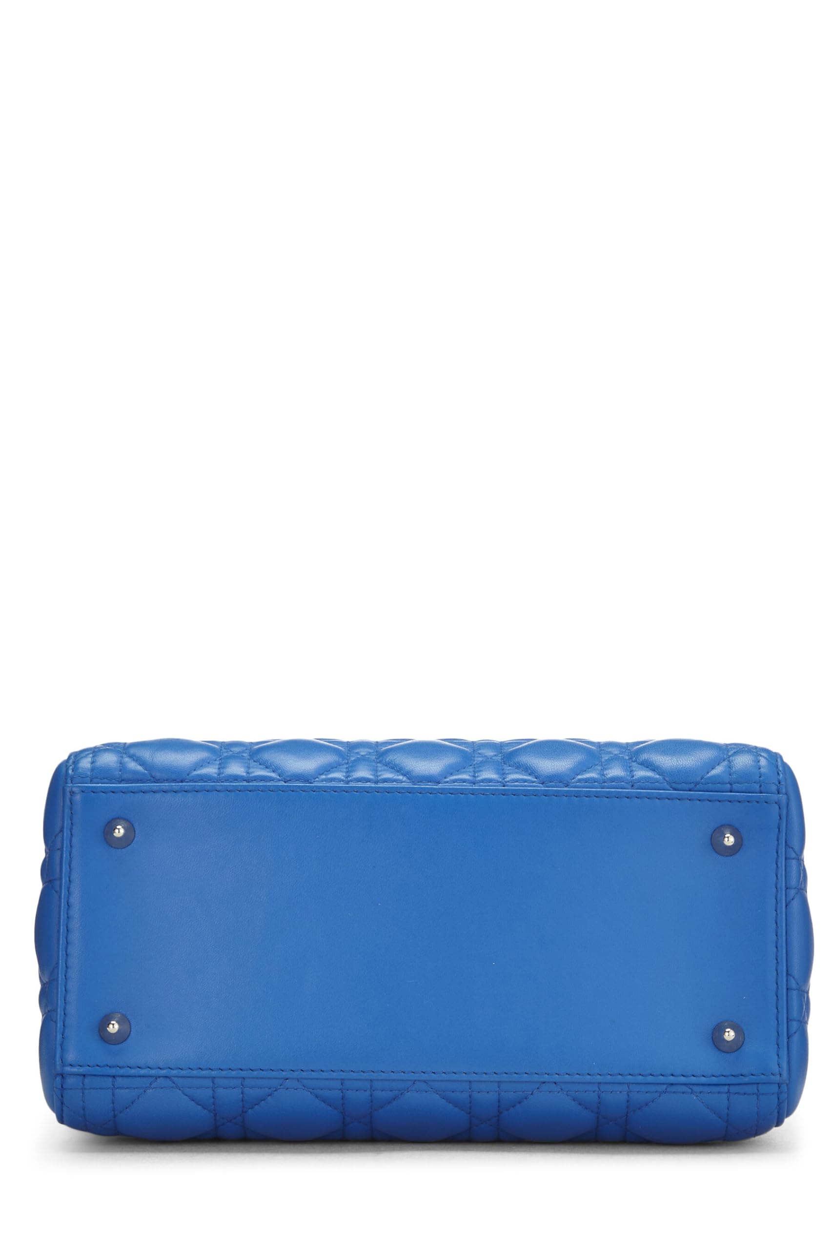 Dior,  Blue Cannage Quilted Lambskin Lady Dior Medium, Blue
