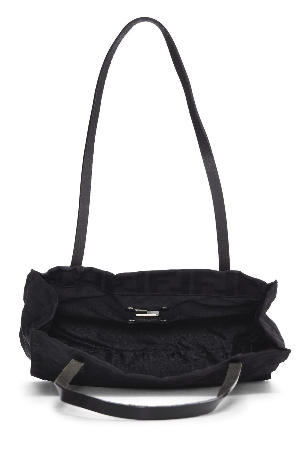 Fendi,  Black Zucca Nylon Tote Small, Black
