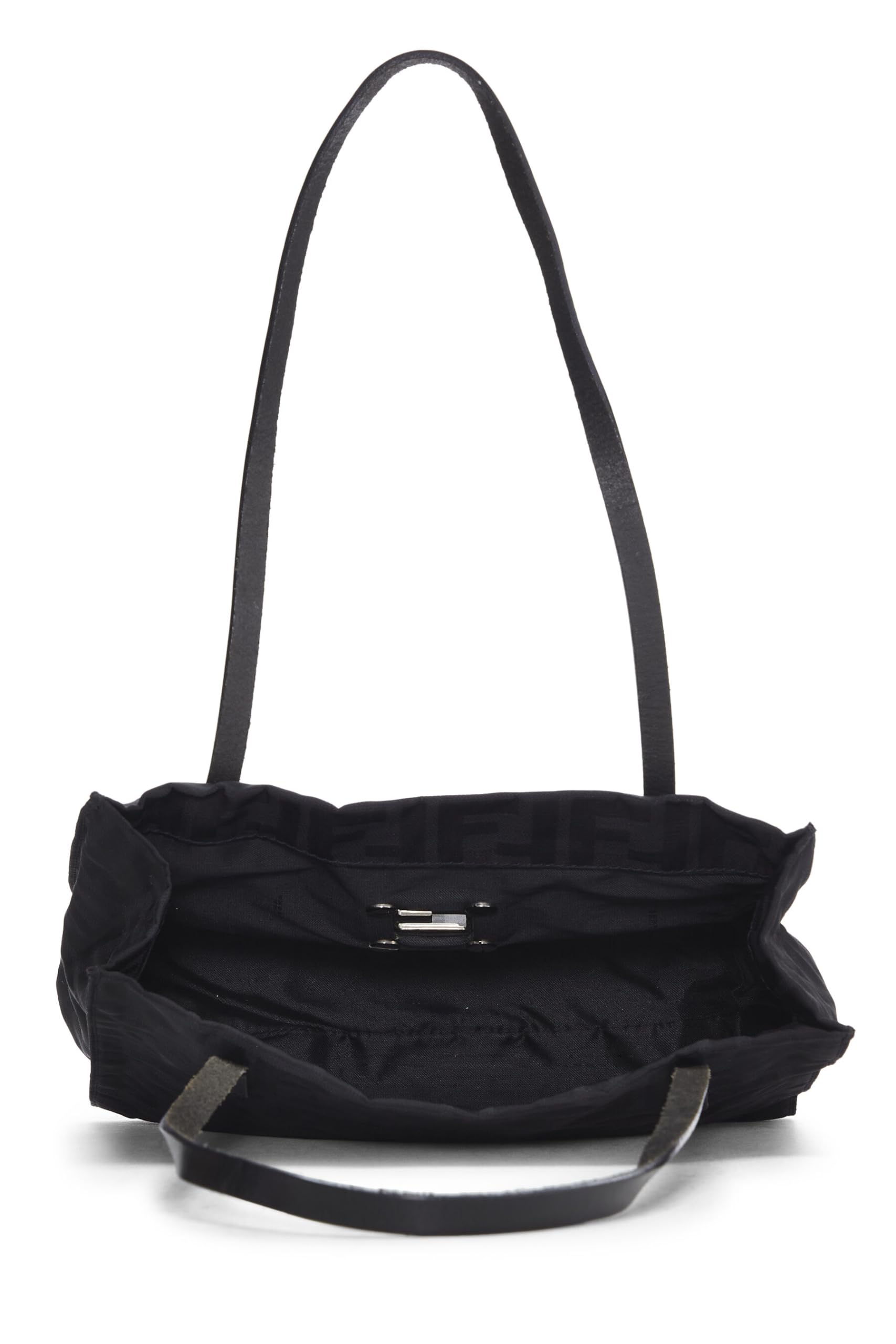 Fendi,  Black Zucca Nylon Tote Small, Black