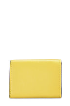Fendi,  Yellow Leather 'F is Fendi' Compact Wallet, Yellow