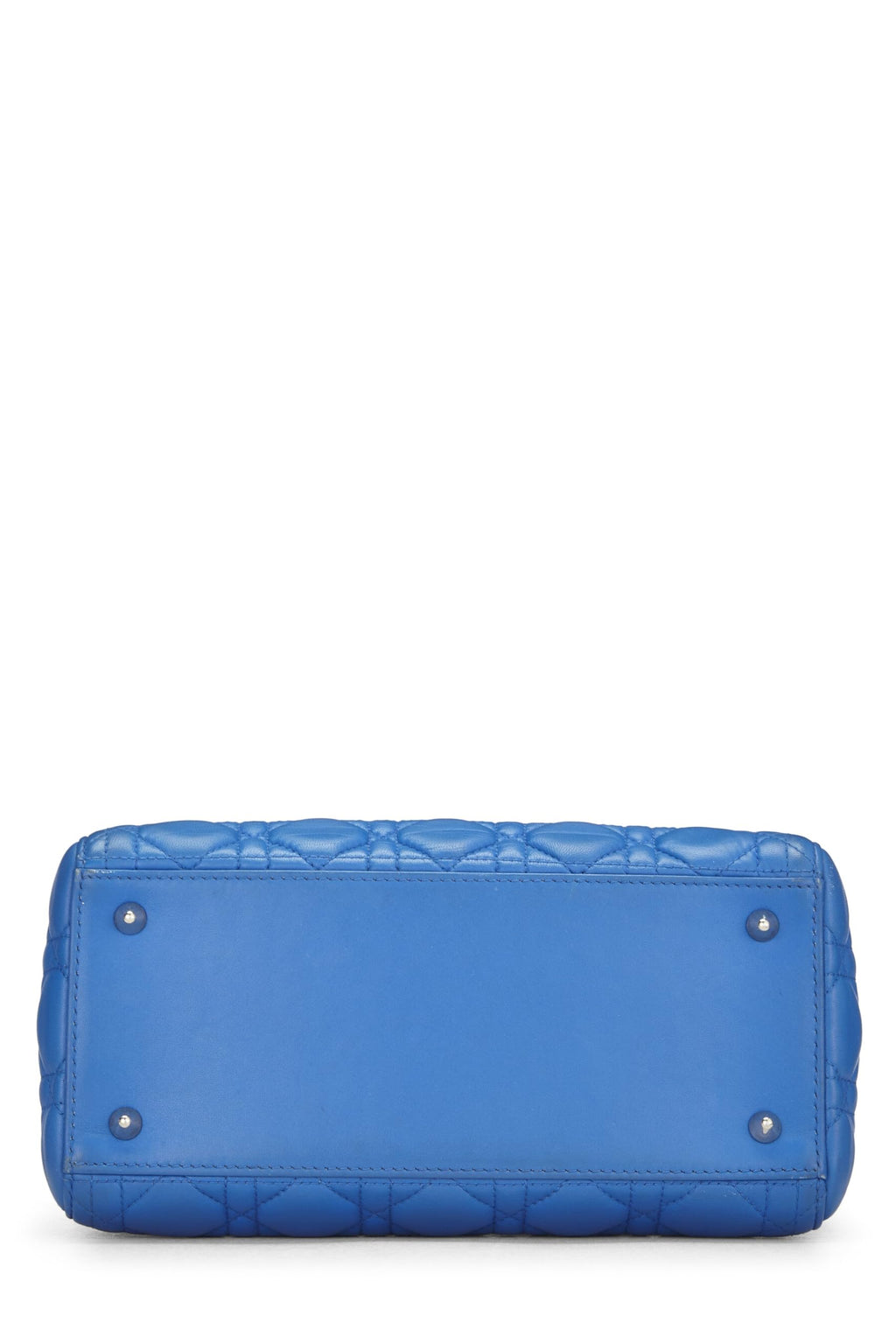 Dior,  Blue Cannage Quilted Lambskin Lady Dior Medium, Blue