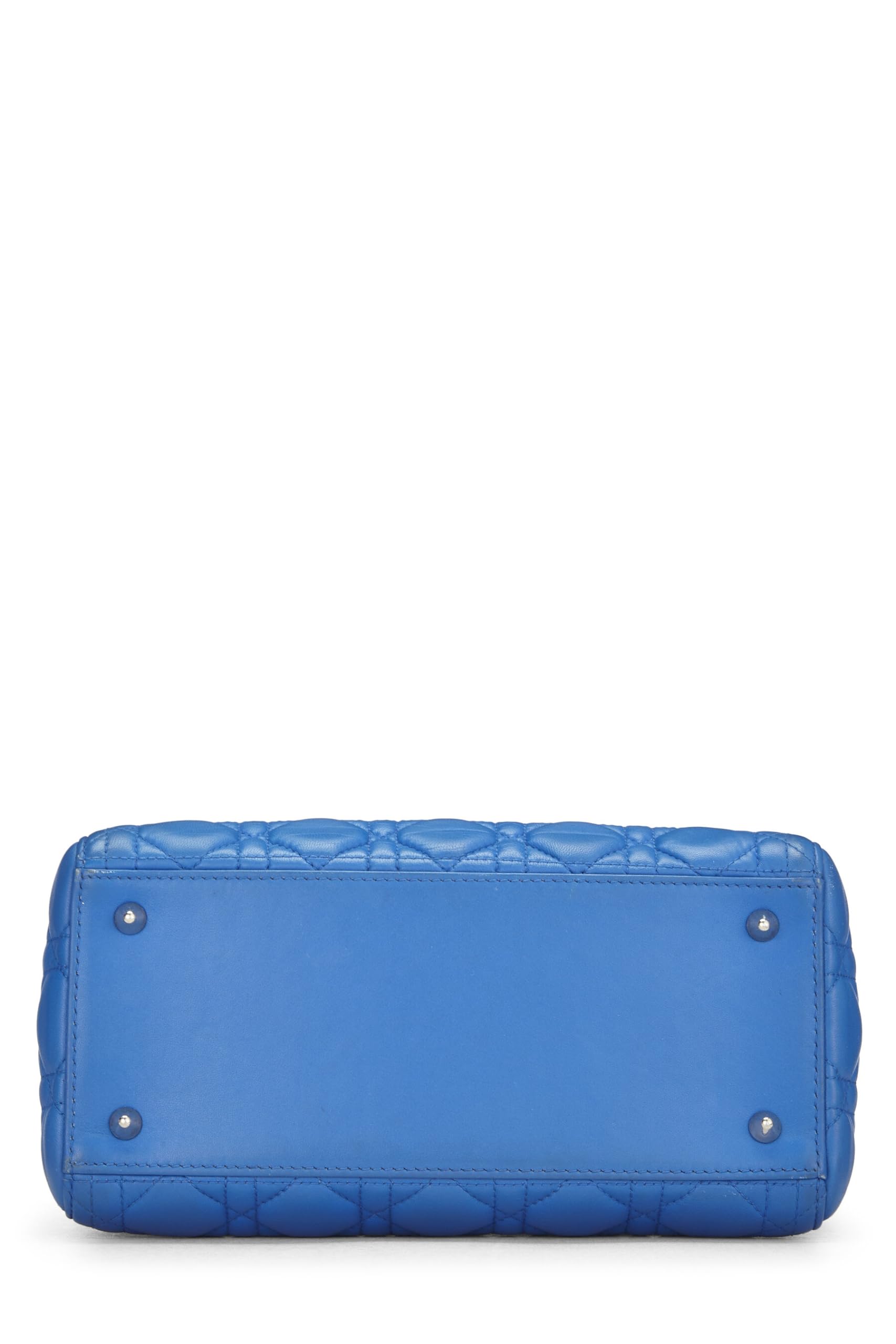 Dior,  Blue Cannage Quilted Lambskin Lady Dior Medium, Blue