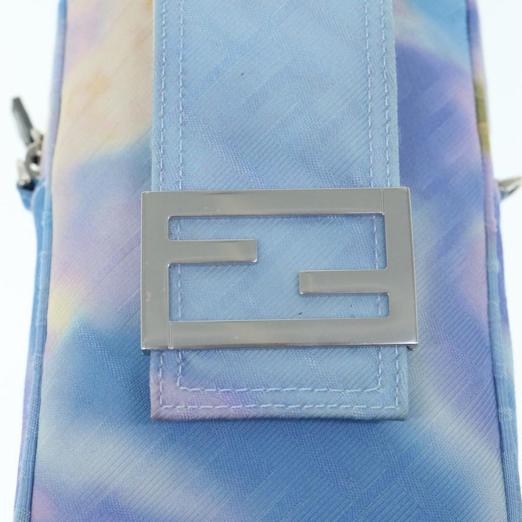 FENDI Zucca Canvas Shoulder Bag Light Blue62025A