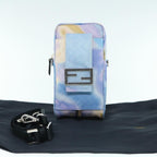 FENDI Zucca Canvas Shoulder Bag Light Blue62025A