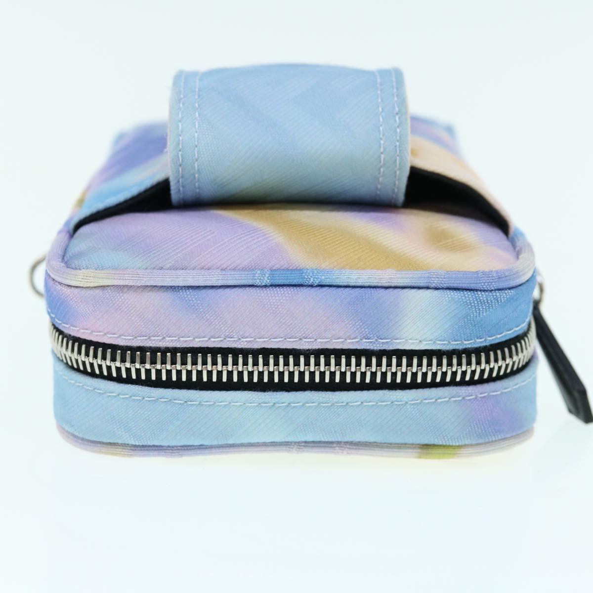 FENDI Zucca Canvas Shoulder Bag Light Blue62025A