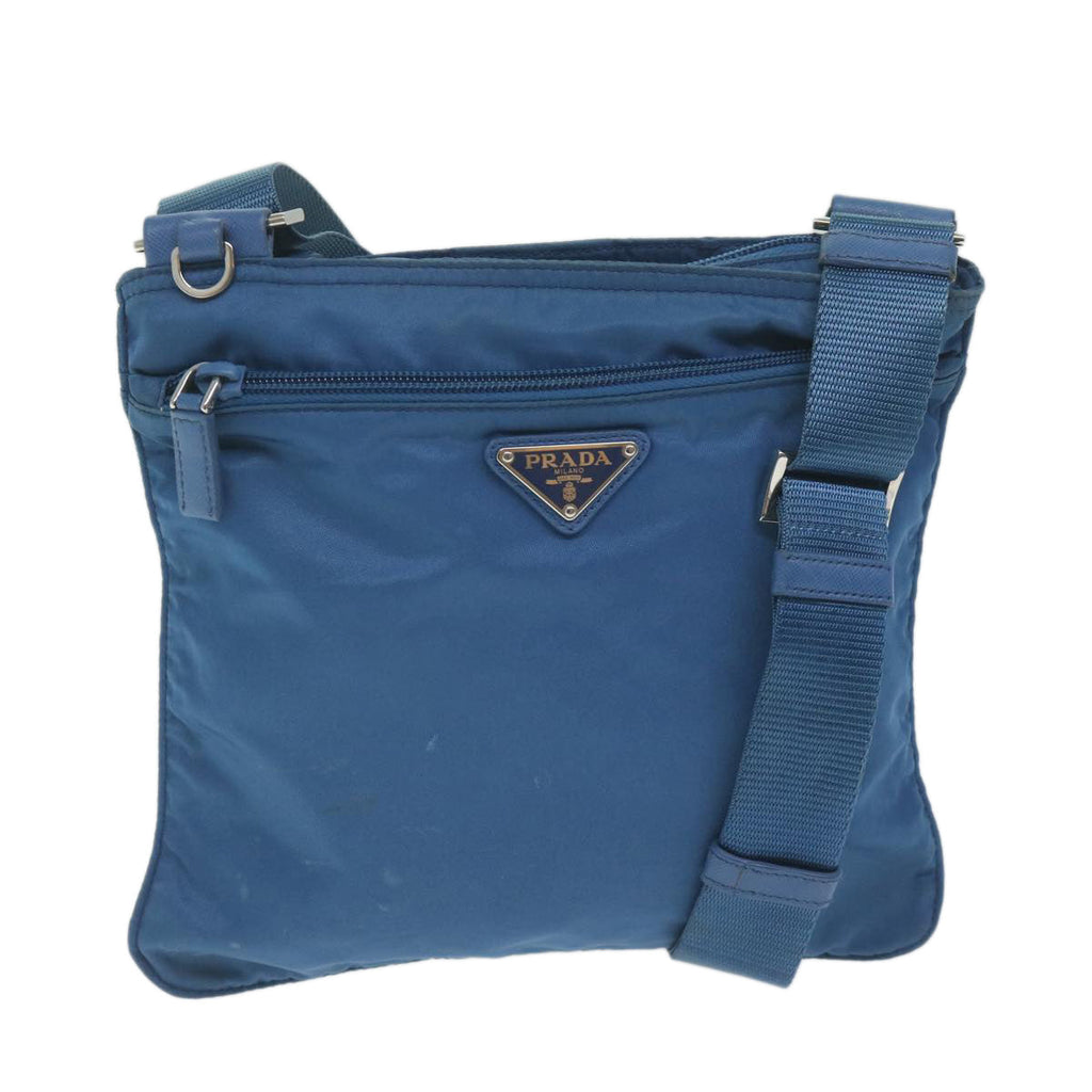 PRADA Shoulder Bag Nylon Blue  62074