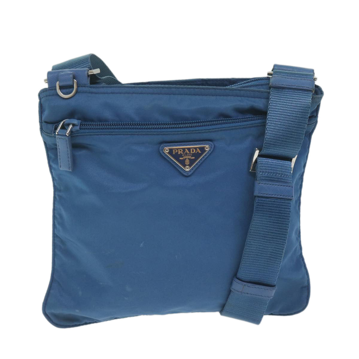 PRADA Shoulder Bag Nylon Blue  62074