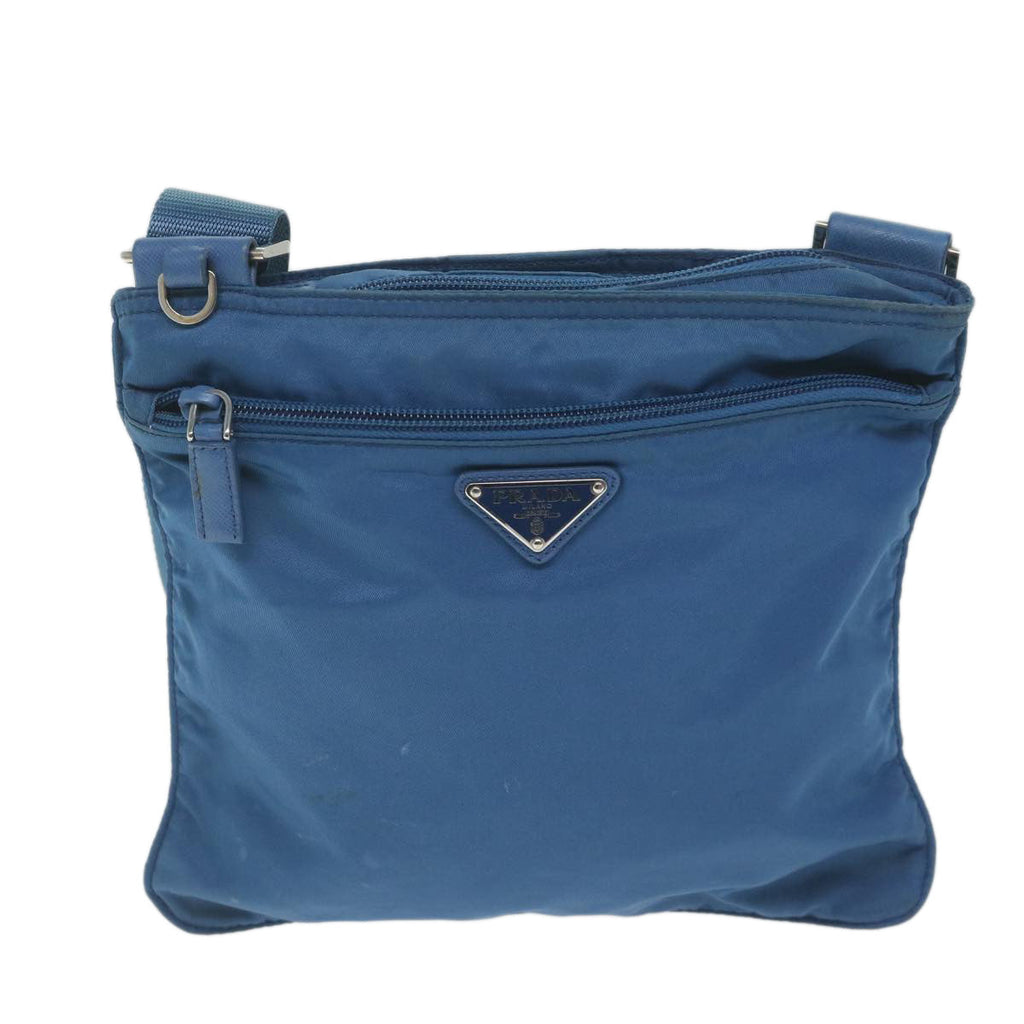 PRADA Shoulder Bag Nylon Blue  62074
