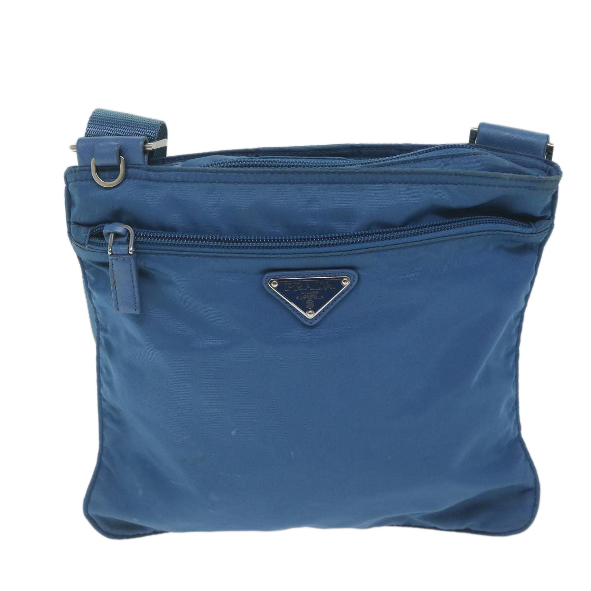 PRADA Shoulder Bag Nylon Blue  62074