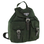 PRADA Backpack Nylon Khaki  62079