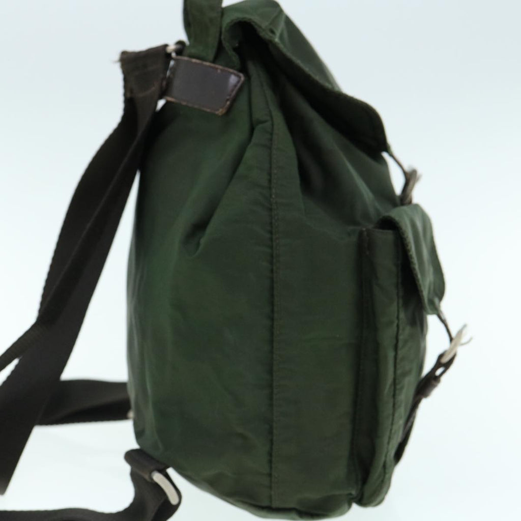 PRADA Backpack Nylon Khaki  62079