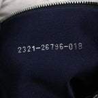 FENDI Zucchino Canvas Mamma Baguette Shoulder Bag Navy62112