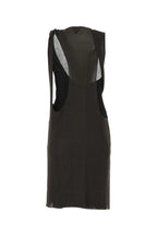 BOTTEGA VENETA Two-Tone Cotton Blend Mini Dress