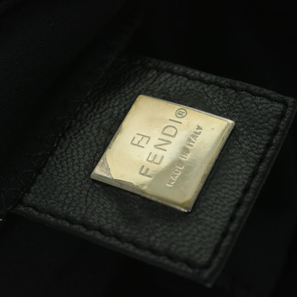 FENDI Mamma Baguette Shoulder Bag Nylon Black62129