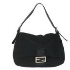 FENDI Mamma Baguette Shoulder Bag Nylon Black62129