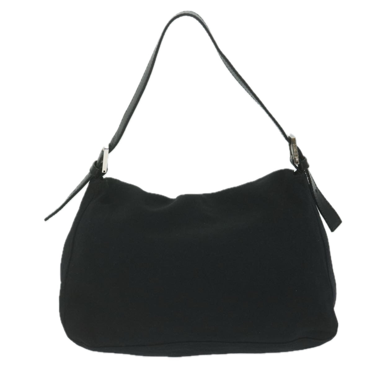 FENDI Mamma Baguette Shoulder Bag Nylon Black62129