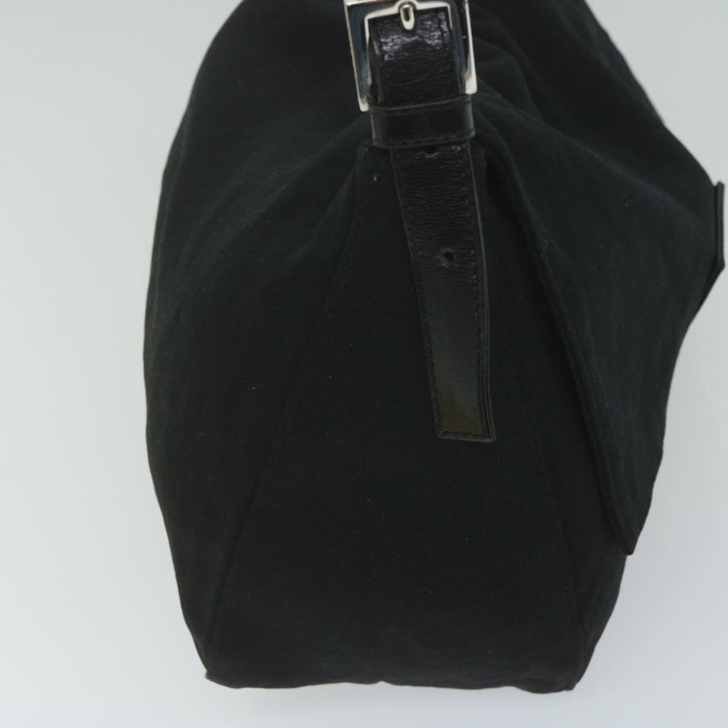 FENDI Mamma Baguette Shoulder Bag Nylon Black62129