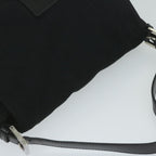 FENDI Mamma Baguette Shoulder Bag Nylon Black62129